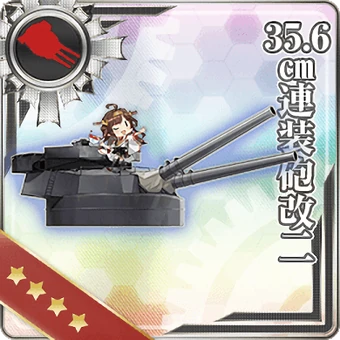 35.6cm Twin Gun Mount Kai Ni | KanColle Wiki | Fandom