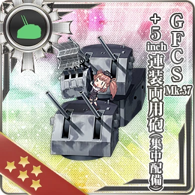Gfcs Mk 37 5inch Twin Dual Purpose Gun Mount Concentrated Deployment Kancolle Wiki Fandom