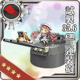 Prototype 35.6cm Triple Gun Mount | KanColle Wiki | Fandom