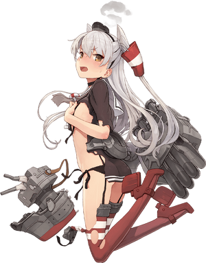 Amatsukaze Kai Full Damaged