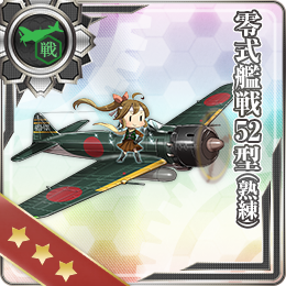 Type 0 Fighter Model 52 Skilled Kancolle Wiki Fandom