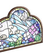 Hydrangea stained glass