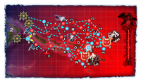 Map during 3rd HP phase without the route to node Z unlocked