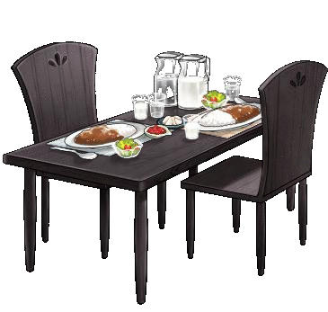 Admiral made dining table+Lunch animated