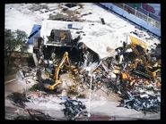 The Valley View Center being demolished.