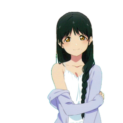 Anime, anime girls, dark hair, face, profile, yellow eyes, flowers, Shirase  Sakuya, HD phone wallpaper