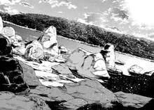 Chizuru saves kazuya