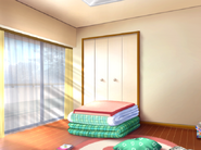 Makoto's room when untidy