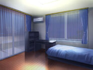 Yuichi's room before he unpacks