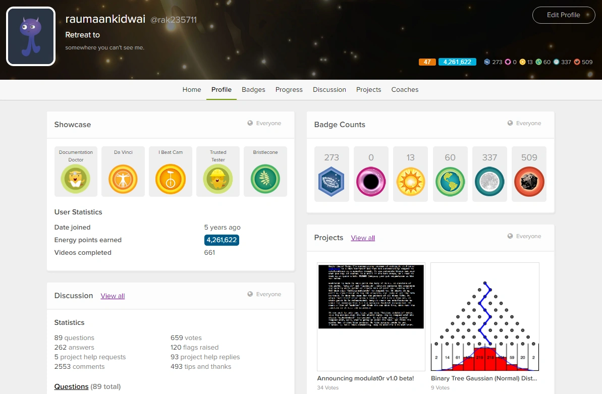 Userpage Khan Academy or Scratch Wikia Fandom