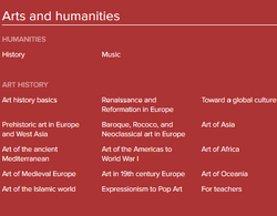 Arts and Humanities