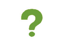 Green question mark