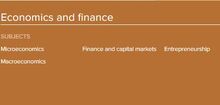 Econ and Finance
