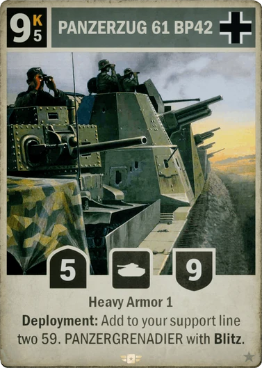 Panzerzug 61 BP42 | Kards - The WWII CCG Wiki | Fandom