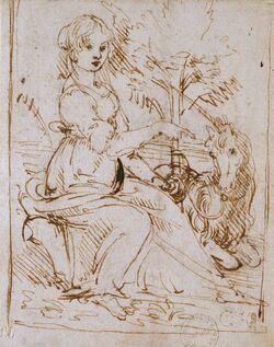 Leonardo da Vinci - Ashmole Museum - Maiden with a Unicorn.jpg