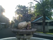 Fountain in the shape of xiezhi in Taiwan