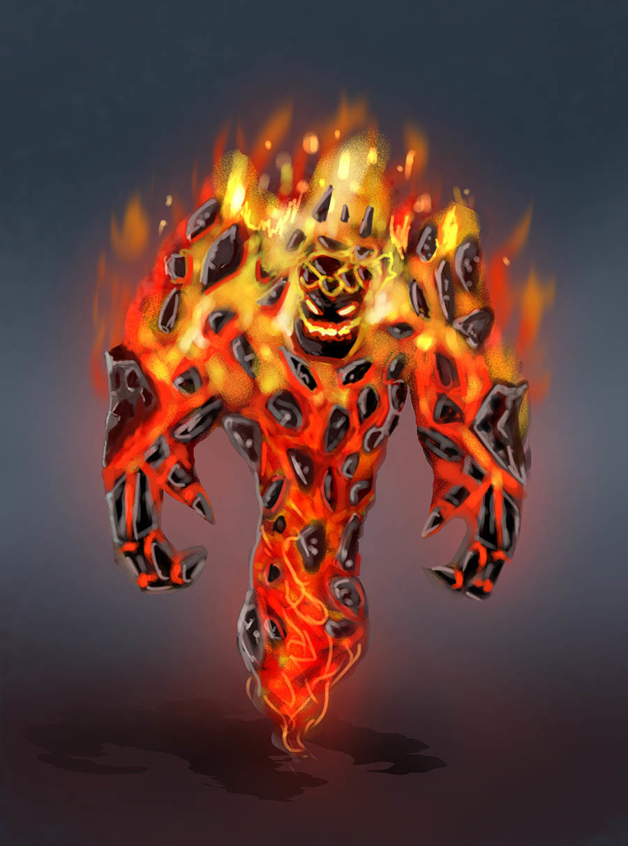 Fire elemental. Ифрит Элементаль. Элементаль магмы. Огненный Элементаль ДНД 5. Саламандры элементали огня.