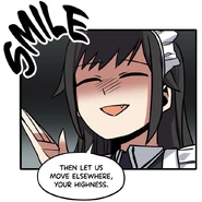 Mina's evilly smile