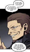 Gaster says if the leaders stay alive, it's the people of the nation who will suffer the most, once the people have had enough, they'll abandon their partriotism and seek their rule.png (602 KB) Webtoon Episode 116