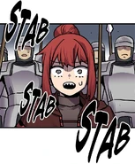 Sez is speechless as she watches the blood and flesh splattering tragedy.png (570 KB) Webtoon Episode 115