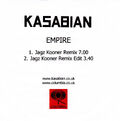 Empire (Jagz Kooner Remixes) Promo CD-R - 1