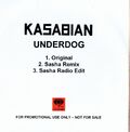 Underdog Promo CD-R -2