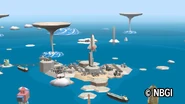 Space Shuttle Island in Beautiful Katamari