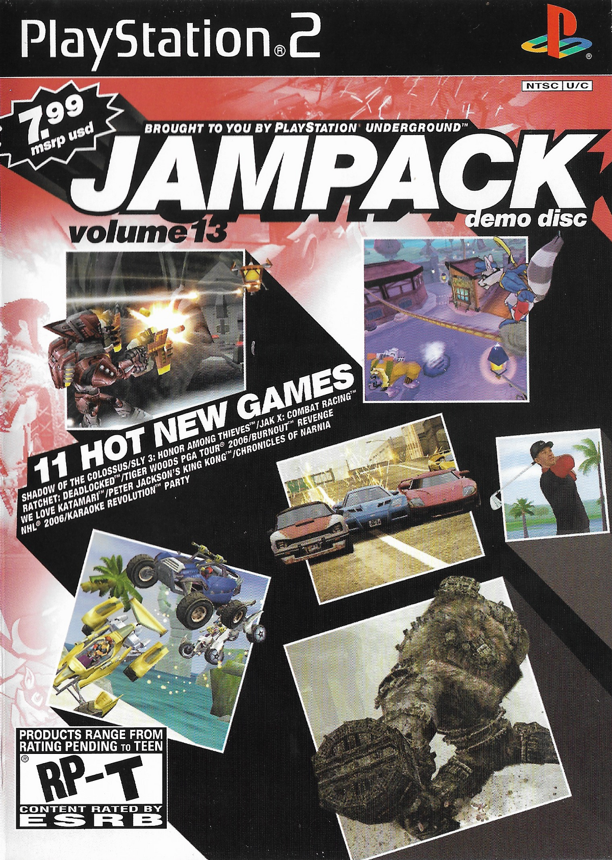 Vol. 15 Jampack Demo Disc Playstation Underground PS2 RP-T Teen