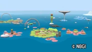 Pink Flowery Island in Beautiful Katamari