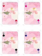 Queen playing cards