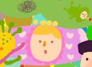 The Queen with a purple palette