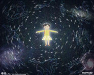 A wallpaper of Michiru Hoshino feeling the Cosmos.