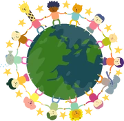 Promotional artwork showing everyone uniting over .