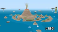 Volcano Island in Beautiful Katamari