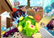 The young King backpack in a Katamari Damacy Online wallpaper