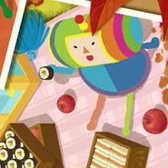 Gimbap mrcy.jpg (66 KB) Marcy eating gimbap.