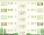 The Hoshino family's apartment complex.