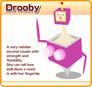 Drooby's matching game card