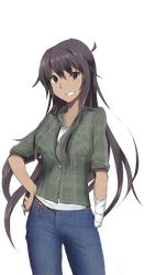 Miki in casual clothing from the Beta.