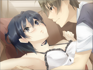 Shizune accidentally pulls Hisao