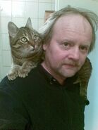 JUERGEN AND HIS CAT 2014.10.19