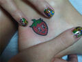 Strawberry tattoo