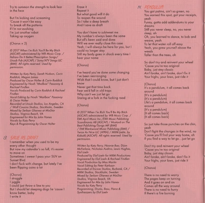"Bigger Than Me" (cont.), "Save As Draft", "Pendulum"