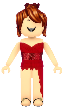 Girl in a red sundress new arrivals