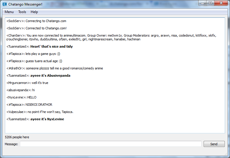 Chatango Messenger is a Windows software designated and built by Kazu Inter...