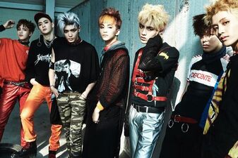 TAEIL, TAEYONG, YUTA, JAEHYUN, WINWIN, MARK, and HAECHAN promoting NCT #127
