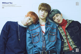 TAEIL, KUN (in Chinese version; not pictured), DOYOUNG, and JAEHYUN promoting 'WITHOUT YOU'.