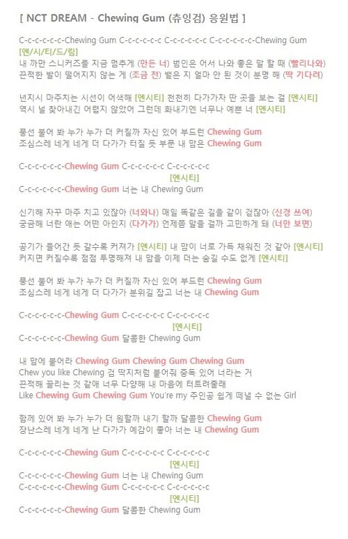 Chewing Gum official fanchant