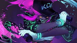 K/DA All Out Akali Fanart Art Print by Tirra77