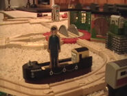 A Knapford Express Coach Can Be Seen Behind Bulstrode and the Fisherman.